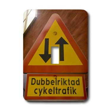 Imagem de 3dRose lsp_82591_1 Suécia Estocolmo. Gamla Stan. Road Signs Eu28 Iho0013 Inger Hogstrom Interruptor de interruptor único