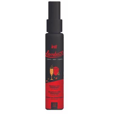 Imagem de Lambuze Gel Beijável Hot Para Massagem 55ml Intt - Morango c Champanhe