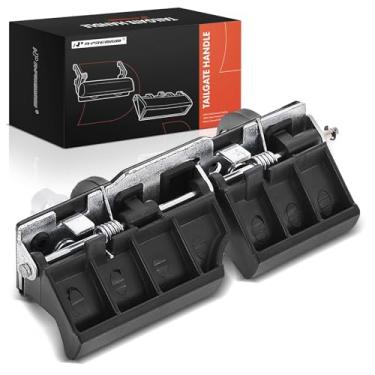 Imagem de A-Premium Maçaneta para porta traseira compatível com Kia Sportage 2005-2010 e Hyundai Tucson 2005-2009, preto texturizado, substituição # 81260-2E001