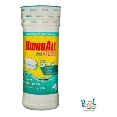 Imagem de Tubete Pastilha De Cloro Hcl Penta Hidroall - 7 Un.