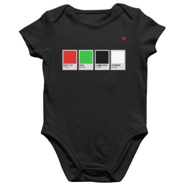 Imagem de Body Bebê Algodão Music Color Guide - Foca na Moda, Preto, GG