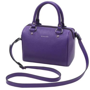Imagem de Bolsa de Couro Mariart Iguaçu, Blueberry
