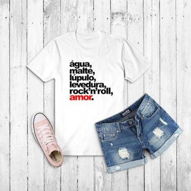 Imagem de Tshirt Cerveja - Água, malte, lupulo rock - Camiseta -feminina- mascul