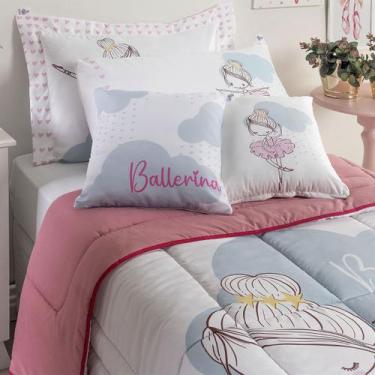 Imagem de Kit Edredom 05 Peças Juvenil Estampado Hipercal 400 Fios - MR Enxovais