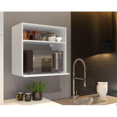 Imagem de Armário Suspenso Branco Suporte Microondas / Forno Elétrico - Lcn Move
