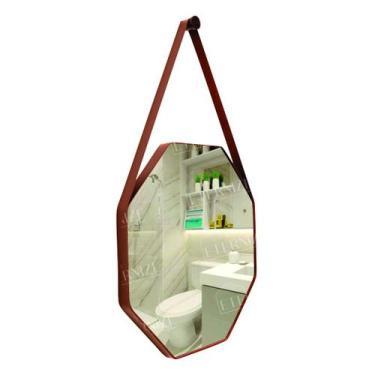 Imagem de Espelho Adnet Octogonal com Alça Decoração Sofisticada  - Ornamo Decor