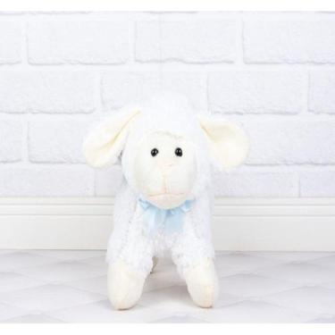 Imagem de Ovelha dolly pelucia 22 cm - enfeite laço - CKD CONFECCOES, Azul claro