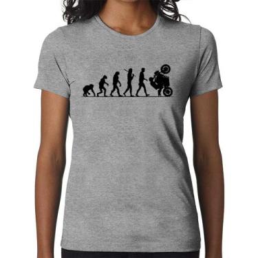 Imagem de Baby Look Evolução do Grau XJ6 - Foca na Moda, Cinza, P