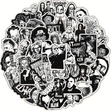 Imagem de 50 Adesivos Filmes Terror Horror Jason 13 Chucky Freddy It - HORROR MO