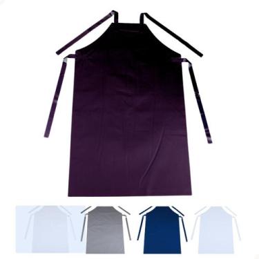 Imagem de Avental Profissional Azul Marinho - Departamix, Preto