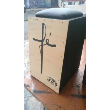 Imagem de Cajon Profissional Inclinado Acústico SR Drums, FÉ