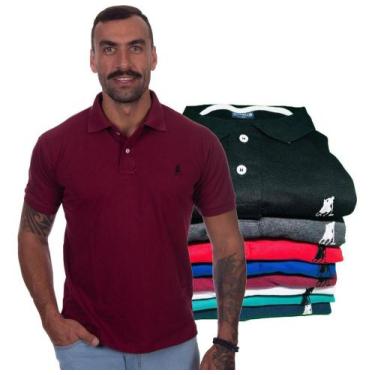 Imagem de Kit 3 Camisa Gola Polo Masculina Atacado E Revenda - IMP
