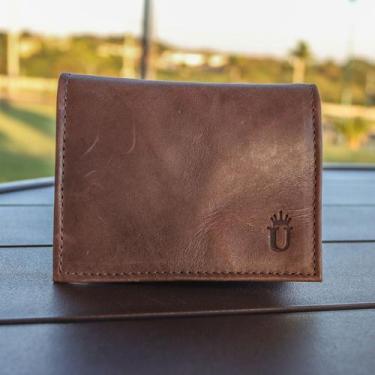 Imagem de Carteira Masculina Couro Legitimo em L Marrom  - UDeserve