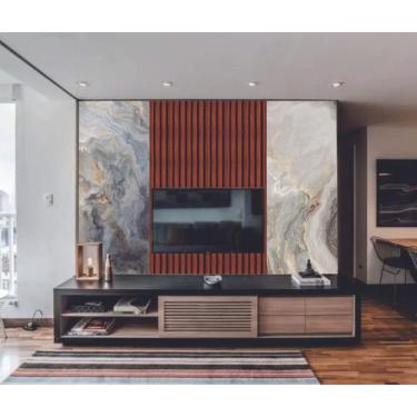 Imagem de Papel de Parede  Marmore e Ripado Tedencia  (folha med. 90x300 cm) - D