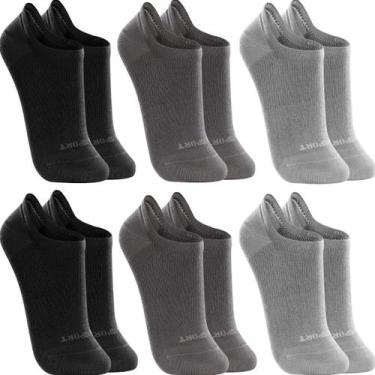 Imagem de Kit Com 6 Pares De Meias Curtas Soquete Invisivel Lupo Modelo Esportiv