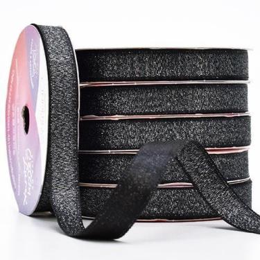 Imagem de Fita de Cetim com Lurex Prata Nº 02 10mm com 10 Metros - Cinderela, 01