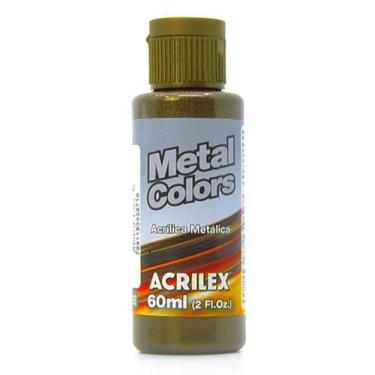 Imagem de Tinta Acrilica Metal Colors Acrilex 60ml, 644 - OURO NEGRO