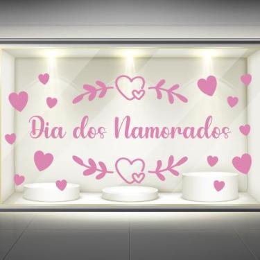 Imagem de Adesivo Para Vitrine Dia Dos Namorados - AUM Adesivos