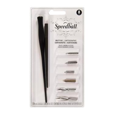 Imagem de Speedball Kit para Caligrafia Mapping Preto Marrom/Metálico, Pacote de 1