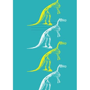 Imagem de A4 Exercise Book 8mm Ruled: Lined Paper Notebook for School / Study | 100 Pages | Dinosaur Cover