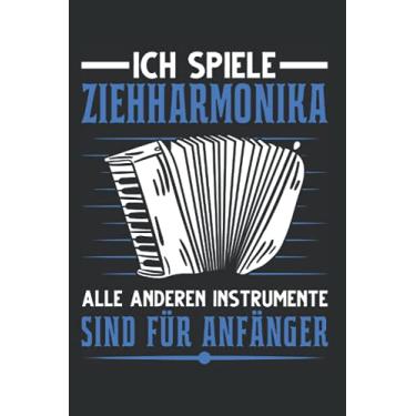 Imagem de Akkordeonist Notizbuch: Ziehharmonika Akkordeon Akkordeonist Geschenk / 6x9 Zoll / 120 gepunktete Seiten Seiten