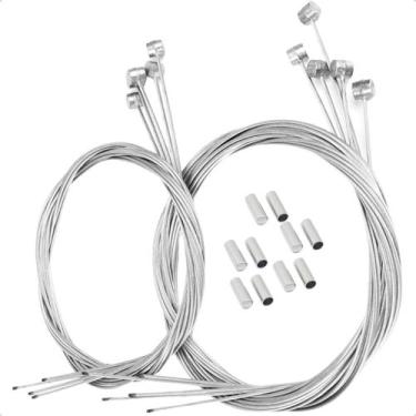 Imagem de KIt 10 Cabos De Aço Para Freio De Bicicleta 1.75m Reforçado Universal 
