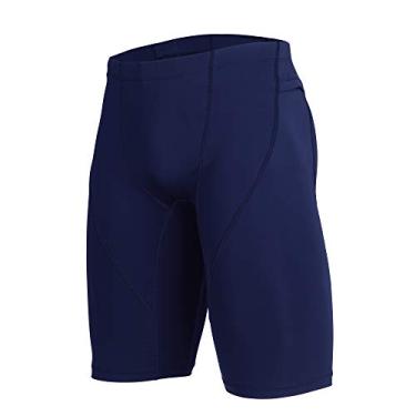 Imagem de beroy Short masculino de compressão, treino, atletismo, treino, camada de base esportiva justa com um bolso