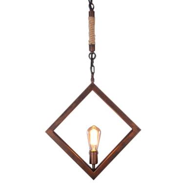 Imagem de LALUZ Luminária pendente de gaiola de fazenda