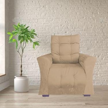 Imagem de Poltrona Retrátil e Reclinável Pra Extensão De Cílios Modelo Mariane Capuccino