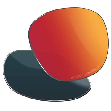 Imagem de Vaep Lentes de reposição de policarbonato para óculos de sol Oakley Garage Rock OO9175 - Vermelho tijolo polarizado