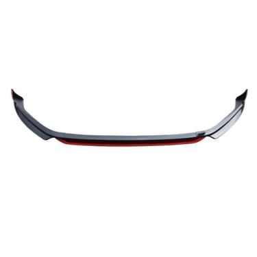 Imagem de Compatível com Golf 7.5 Geração 2018-2020 Saia Lateral Frontal Spoiler Traseiro(Front lip red black)