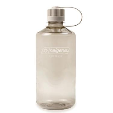 Imagem de Nalgene Garrafa de água Sustain Tritan livre de BPA feita com material derivado de 50% de resíduos de plástico, 946 ml, boca estreita, algodão