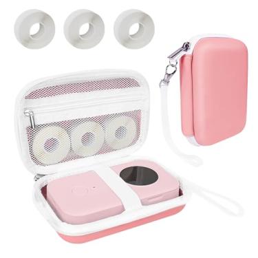 Imagem de Teyomi Capa compatível com Phomemo D30 D35, para NELKO P21, para NIIMBOT D110, para JADENS D110 Label Maker com 3 rolos de fita de etiqueta (papel de etiqueta 1/5.1 cm x 1 1/5.1 cm (12 mm x 40 mm) -