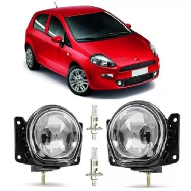 Imagem de Par Farol De Milha Punto 2008 2009 2010 2011 2012 2013 2014 2015 2016 2017 + Lâmpada