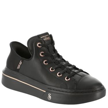 Imagem de Skechers Snoop Dogg:Snoop One-og Couro Hands Free Slip-ins Tênis feminino, Preto/preto, 36