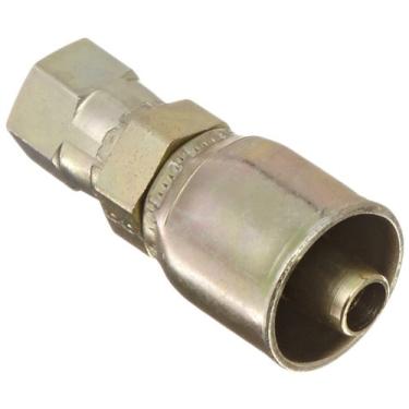 Imagem de Aeroquip 1GA5FJ6 Aço Carbono Global OTC (Sobre a Capa) Encaixe de Mangueira de Crimpagem JIC 37 Graus Fêmea Giratória, Reta, 3/20.3 cm Mangueira ID, 5/40.6 cm Tamanho do Tubo