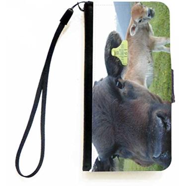 Imagem de Rikki Knight Capa tipo carteira com fecho de vaca para iPhone 5c da Apple com aba magnética