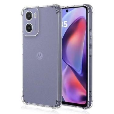 Imagem de Capa Silicone para Celular para Motorola Moto G05 Transparente Anti Im