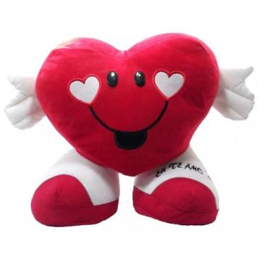 Imagem de Almofada Coração Pelúcia 35 cm - Fizzy Toys