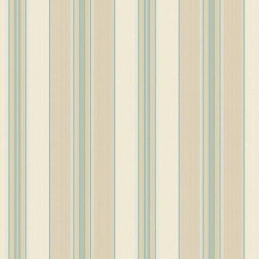 Imagem de Papel De Parede Waverly Stripes Lovers Lane Bege-azul Wa7782 - Rolo 10m X 0,52m