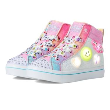 Imagem de Skechers Tênis feminino TWI-Lites 2.0-Bit of Happiness 314383l (criança pequena), Branco/Multi, 12 Little Kid