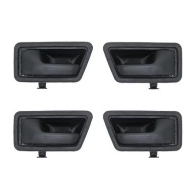 Imagem de Kit 4 Maçanetas Internas Santana e Quantum 1987-2006 Preta - Felux