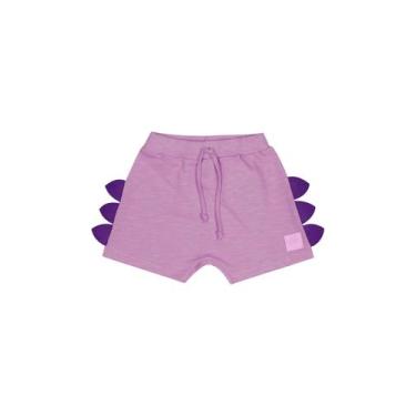 Imagem de Short Unissex em Moletinho para Bebê Quimby, Roxo, G