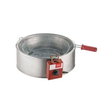Imagem de Fritador Elétrico Inox Tacho Fritura Alumínio 7 Lts 127v 26110 - Malta 127v