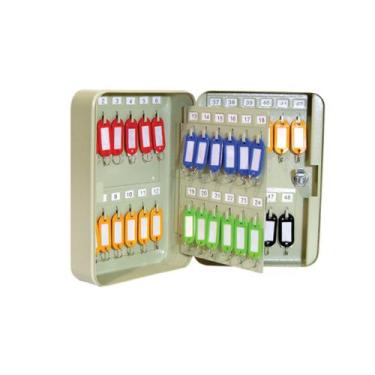 Imagem de Claviculário Armário Porta Chaves para 48 Chaveiros - Cor e Arte