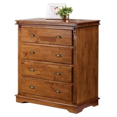 Imagem de Cômoda de Madeira com 4 Gavetas Manchester - M52043 - Linz, Imbuia - V