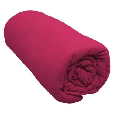 Imagem de Lençol Com Elástico King Portallar Malha 100% Algodão Liso Linha Casa 