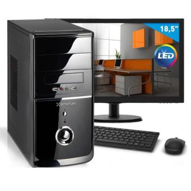 Imagem de KIT - Computador Smart Pc 80175 Intel Core i3 (4GB HD 500GB) + Monitor
