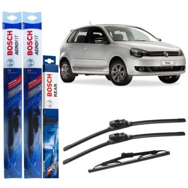 Imagem de Kit Palhetas Dianteira Traseira Bosch Para Polo 2010 A 2014