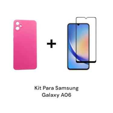 Imagem de Capa Capinha Case Aveludada + Película 3D Para Samsung Galaxy A06: Pin